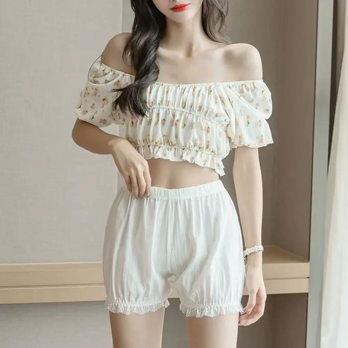 Pantalons courts Anti Friction pour fille Anti-éblouissement pour femmes pantalons courts de sécurité Shorts élastiques femmes slips lanterne pantalons courts