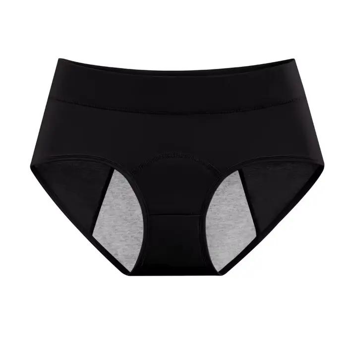 Culotte menstruelle haute taille en coton pour femmes protection anti-fuite variété de couleurs confortable usage quotidien et cadeau spécial