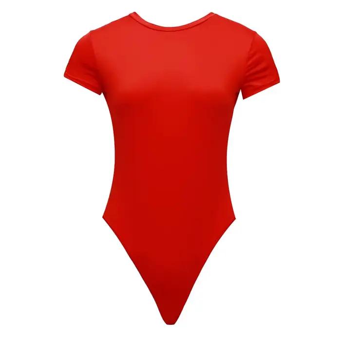 Dámske sexy letné priliehavé body v ležérnom štýle s krátkym rukávom