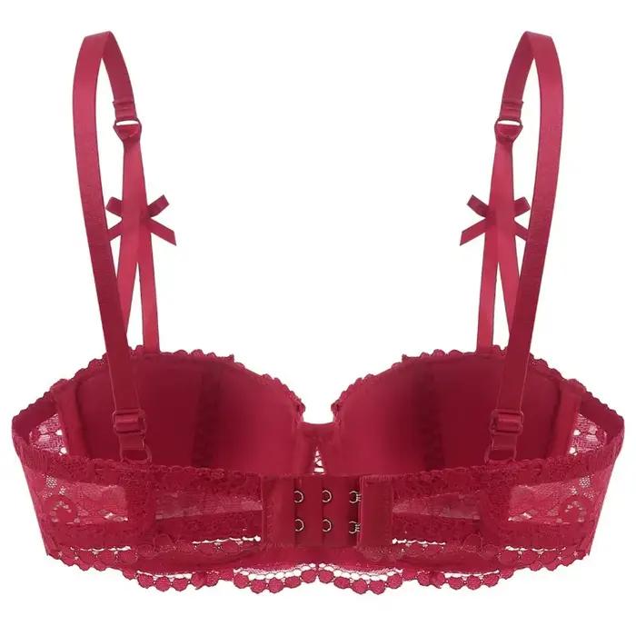 Soutien-gorge push-up en dentelle française pour femme, respirant, sans armatures, anti-affaissement, lingerie pour petite poitrine, confort sans couture, usage quotidien