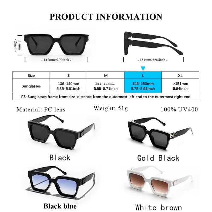 Ruiao Retro Black Millionaire Shades 2026 Luxusné slnečné okuliare pre mužov