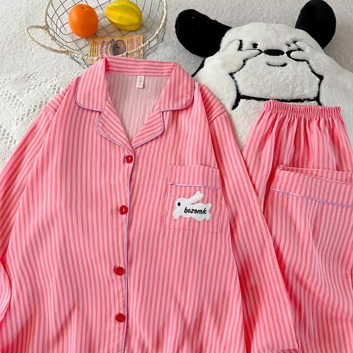 Roztomilý kawaii pyžamový set so zajačikom pre ženy