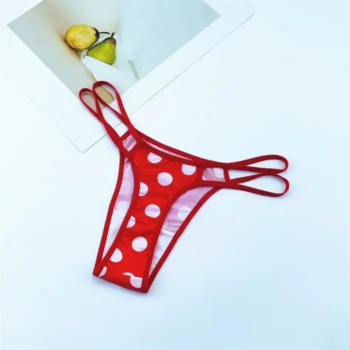 CamSolomon-String léopard pour femme, sous-vêtement sexy, taille basse, bretelles fines, nylon sans couture, plus riche, 2 pièces par paquet
