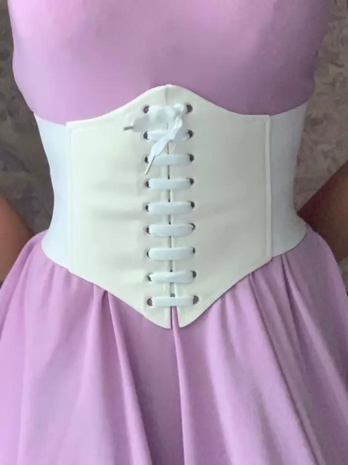 Corset Ceinture pansement Super large en cuir Pu Ceinture minceur corps femmes élastique taille haute ceintures Cinto Sobretudo Feminin Ceinture