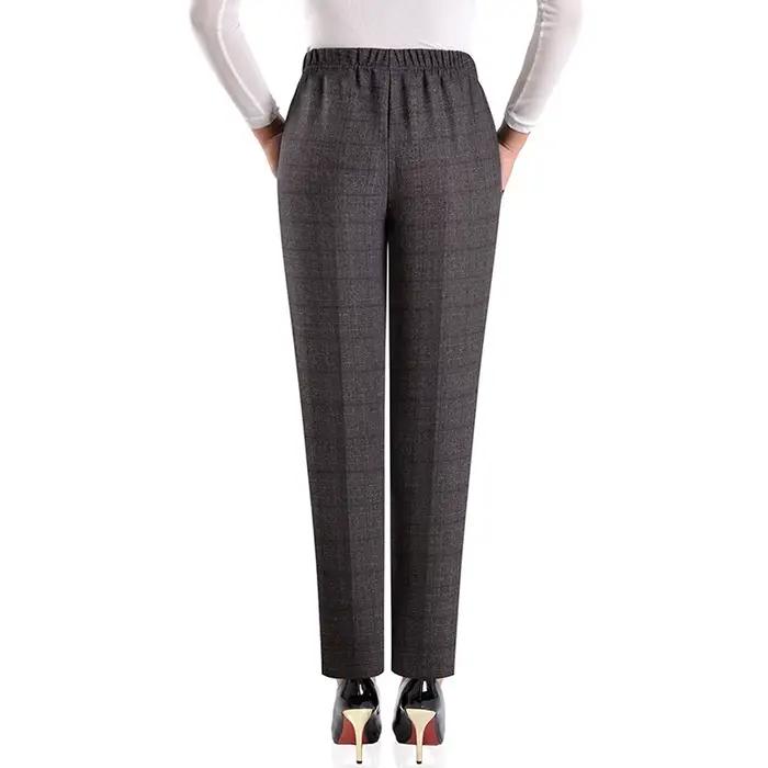 Elastické oversized nohavice pre ženy stredného veku