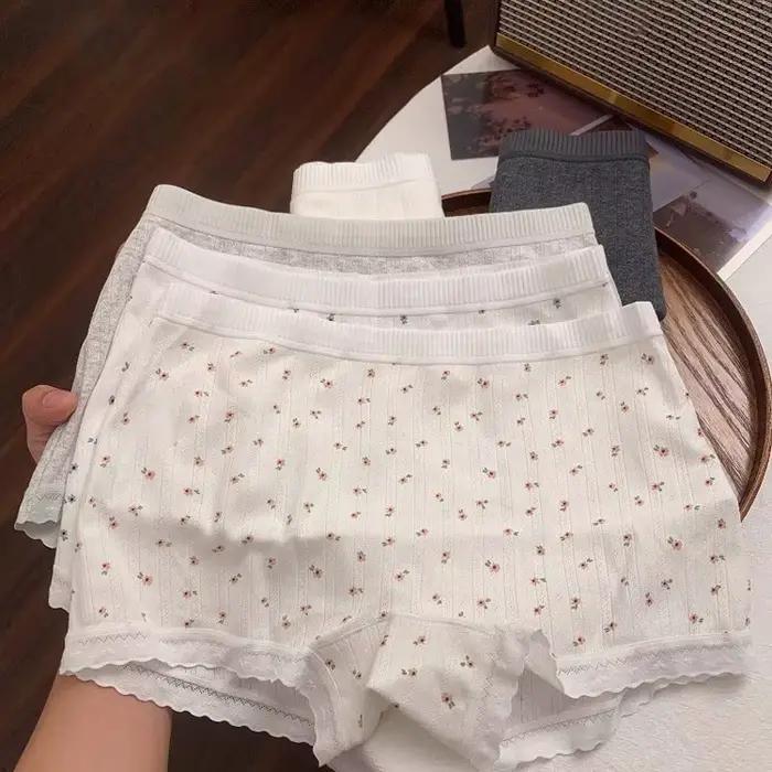Bavlnené boxerky s kvetinovým vzorom pre ženy – pohodlné