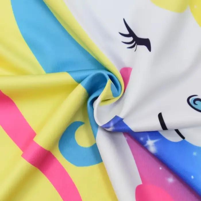 Enfants bébé vêtements de nuit pour filles arc-en-ciel licorne mignon dessin animé frappes de lait robe de nuit filles chemise de nuit Kawaii Pijamas 3-8y