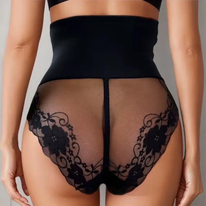 Dámske tvarovacie nohavičky telo letná priedušná sieťovina Sexy čipka vysoký pás spodná bielizeň ženy intímne 6168