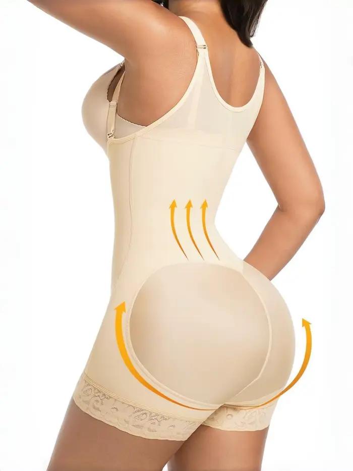 Gaine sculptante pour femme avec contrôle du ventre, compression et entrejambe ouvert pour une silhouette lisse et un confort optimal