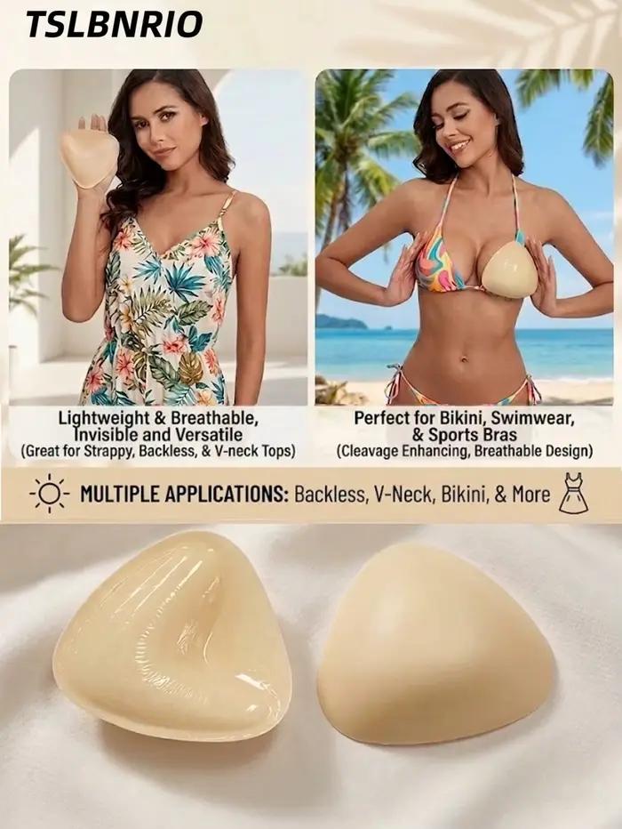 Adhésifs de soutien-gorge push-up 3D en silicone pour robes, maillots de bain et hauts caraco amélioration de la forme de la poitrine invisible pour femmes