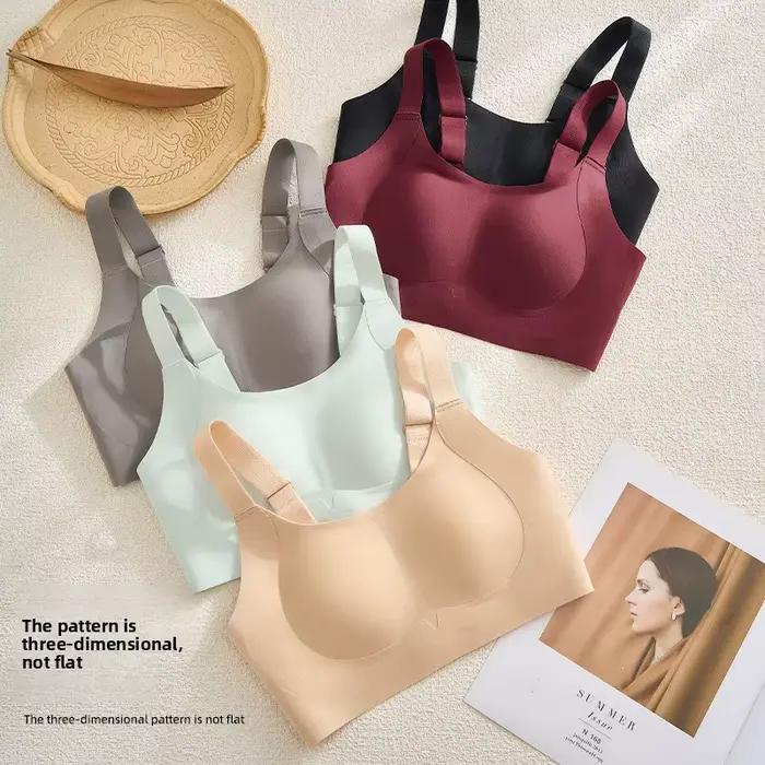 Soutien-gorge à couvrance totale pour poitrines généreuses, style fin, qui rehausse et soutient la graisse latérale, anti-affaissement, réglable, confortable et respirant