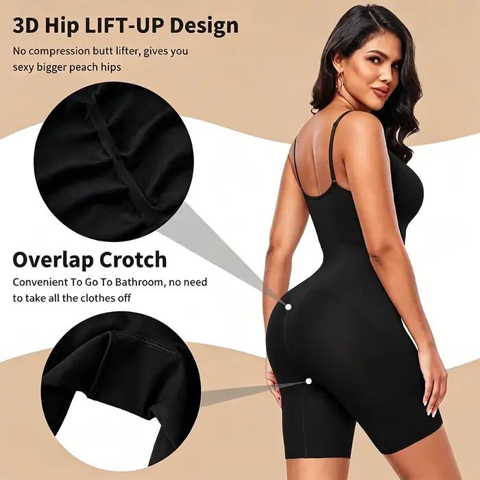 Body sculptant sans dos pour femme, combinaison intégrale sans couture pour le contrôle du ventre, rehausseur de fesses, hauts sculptants post-partum pour le yoga