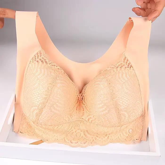 Bezramienková podprsenka Sexy pre ženy veľké veľkosti 5XL 6XL 7XL čipkovaná