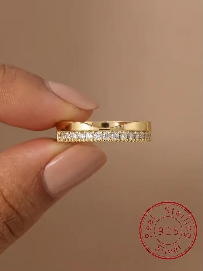 Minimalistický strieborný prsteň Sterling 925 pre ženy