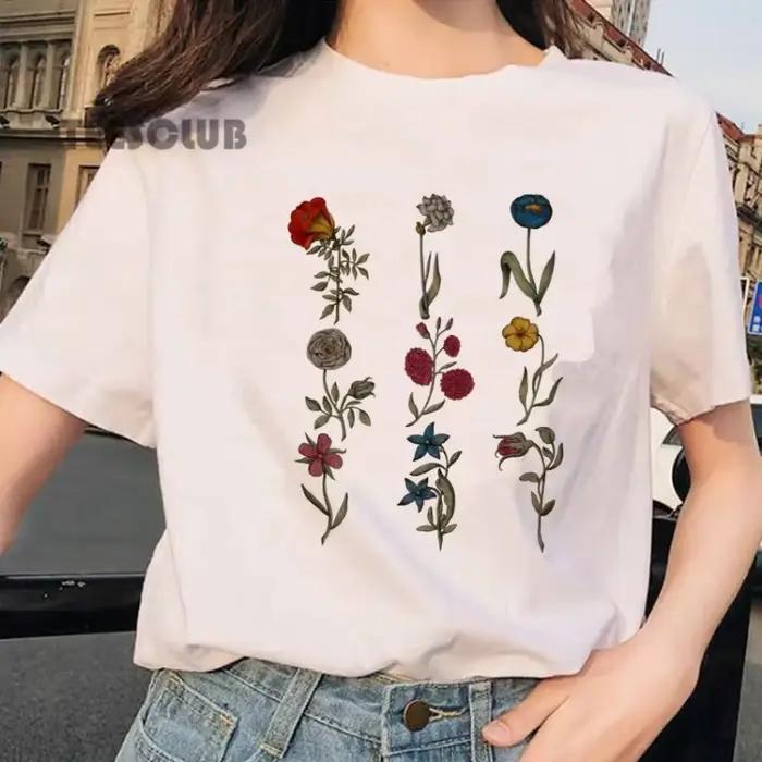 Botanická potlač tričko pre mužov a ženy