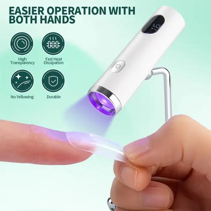 Nailpop UV svetlo so Stanp Mini lampou na nechty Prenosná Nabíjateľná Sušička nechtov Rýchle vytvrdzovanie