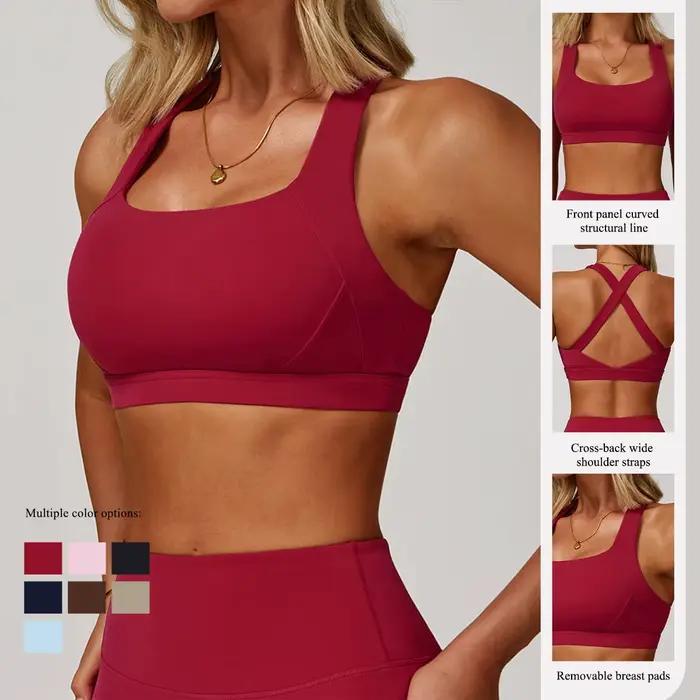 Hearuisavy rýchloschnúce nahé chrbátové joga tielko na behanie pre ženy fitness
