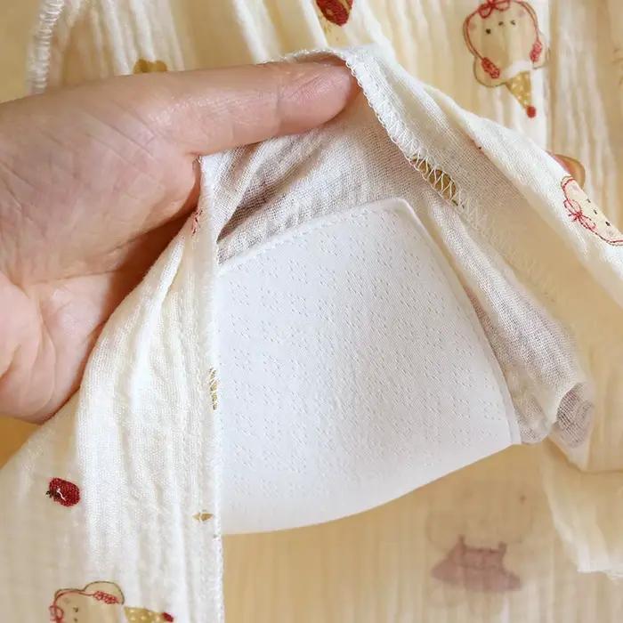 Nočná košeľa z bavlnenej látky s vložkami na prsia