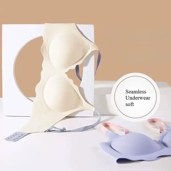 Soutien-gorge bralette pour femme, sans armatures, confortable, avec maintien supérieur, bretelles réglables et dos élégant