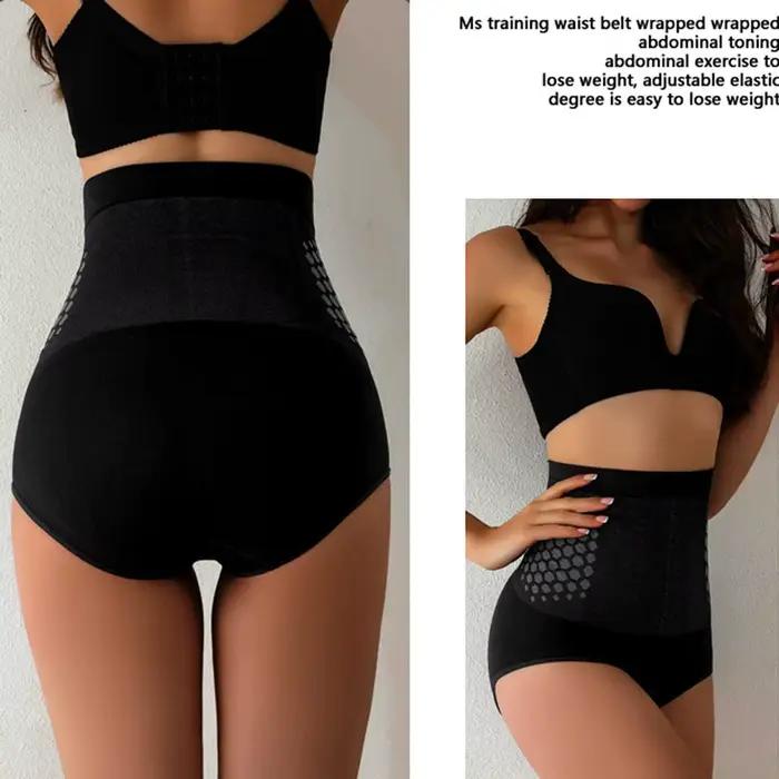 Culottes gainantes taille haute sans couture pour femmes, contrôle abdominal, soutien utérin, sous-vêtements amincissants chauffants, slips sculptants