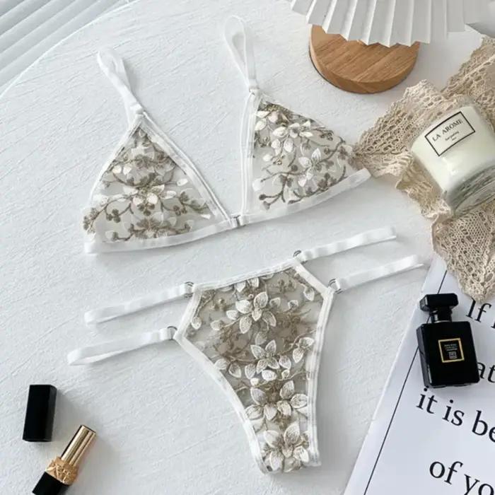 Dámska čipkovaná podprsenka set bezšvové nahé chrbát tielko Sexy Bralette Lingerie ultra-tenká