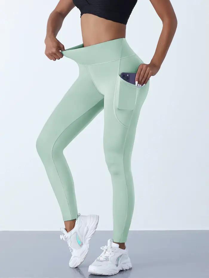 Dámske elastické joggingové legíny s vysokým pásom
