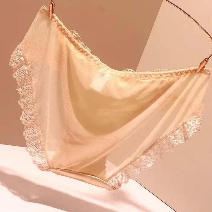 Slip en satin sans lueur pour femme, sous-vêtement doux et soyeux, léger et sexy, blanc, noir, peau, bleu foncé, violet, rose, rouge, M L TAN