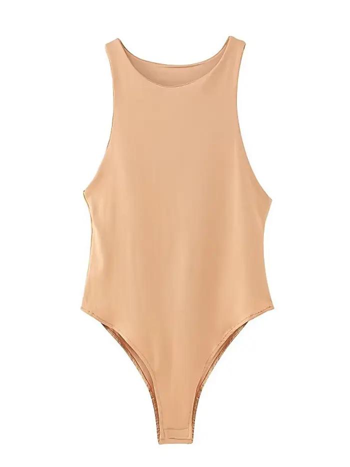 Letné pevné sexy obtiahnuté body pre ženy 4 farby zelené štíhle