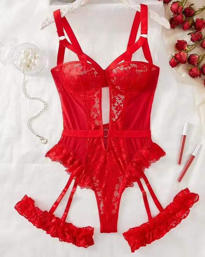 Erotická spodná bielizeň sada podprseniek pre ženy čipka podväzok Lingerie intímne 2025 podprsenka s kosticami a