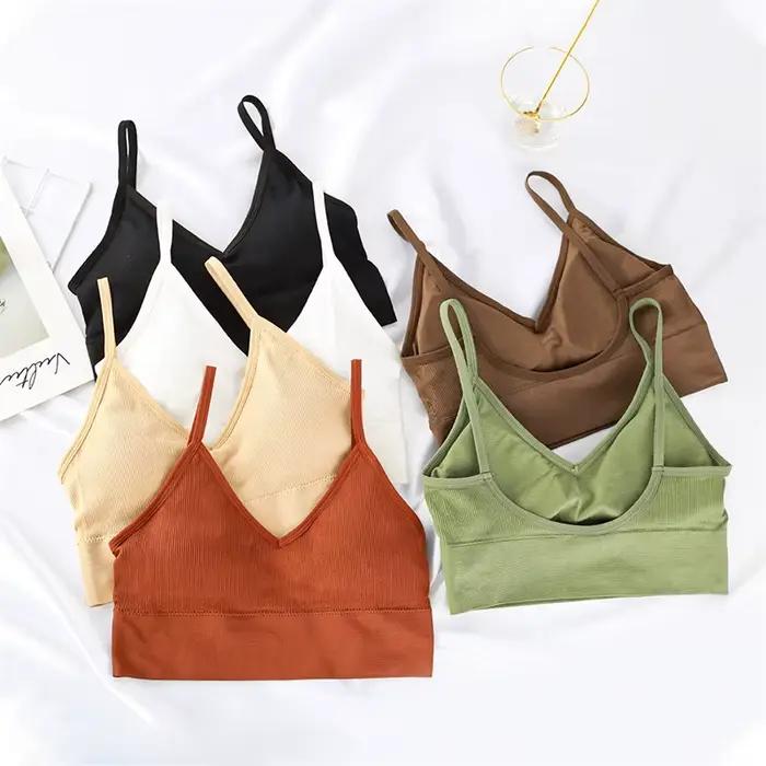 Soutiens-gorge pour femmes Sexy soutien-gorge sans couture Type U dos nu Push Up Bralette brassière Femme sous-vêtements de sport Lingerie pour femmes