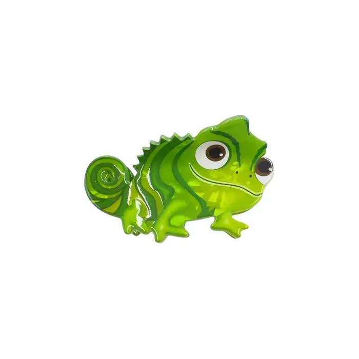 1 ks nová roztomilá kreslená zelená jašterica dinosaurus spona do vlasov zadná časť hlavy