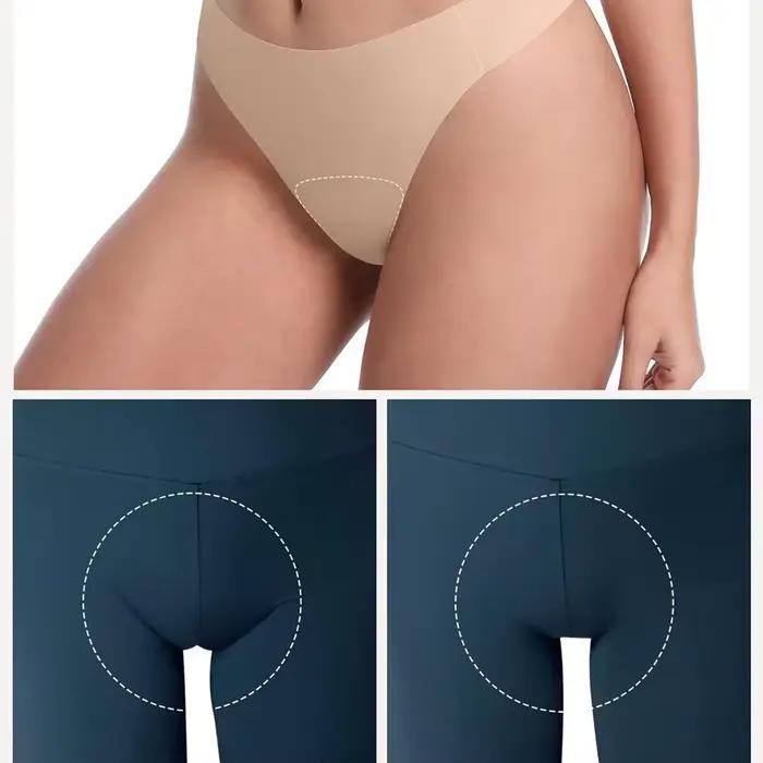 Culottes string anti-camel toe pour femmes, sans couture, pour l'entraînement, le yoga, la course à pied et les leggings
