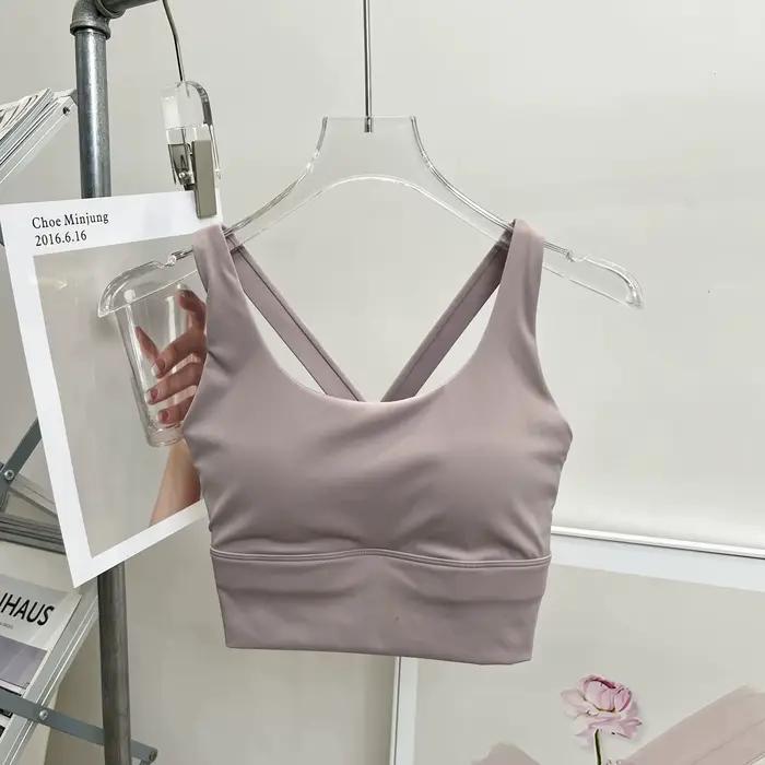 Soutien-gorge de sport respirant pour femmes, résistant aux chocs, haute intensité, bonnet tout-en-un, course à pied, Yoga, beauté du dos