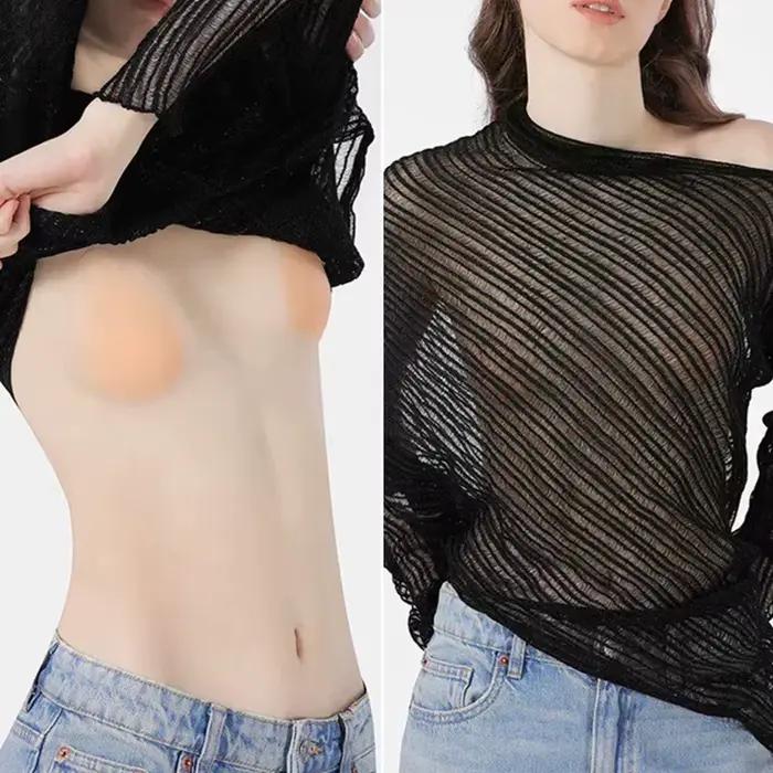 Couvre-mamelons Push-Up en forme de goutte d'eau, invisibles, auto-adhésifs, pour soutien-gorge, patchs naturels pour soulever les seins, autocollants de poitrine sans couture