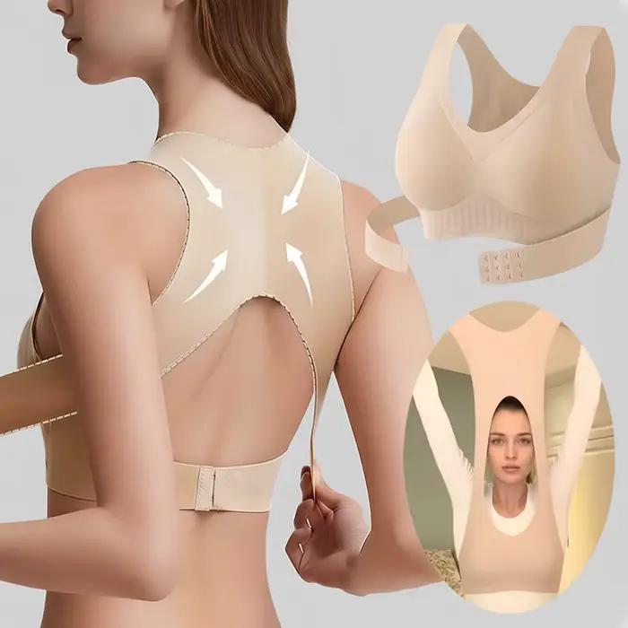 Soutien-gorge correcteur de Posture, soutien du dos, fermeture frontale, sous-vêtements pour femmes, soutien-gorge de soutien sans armatures