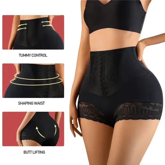 Bezšvové dámske nohavičky typu boyshort s vysokým pásom