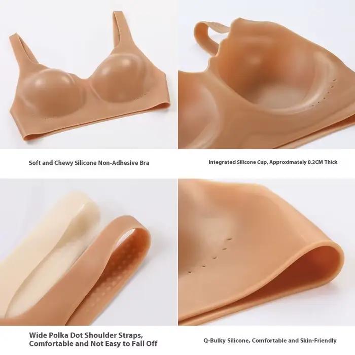 Realistický push-up podprsenka zo silikónu pre ženy