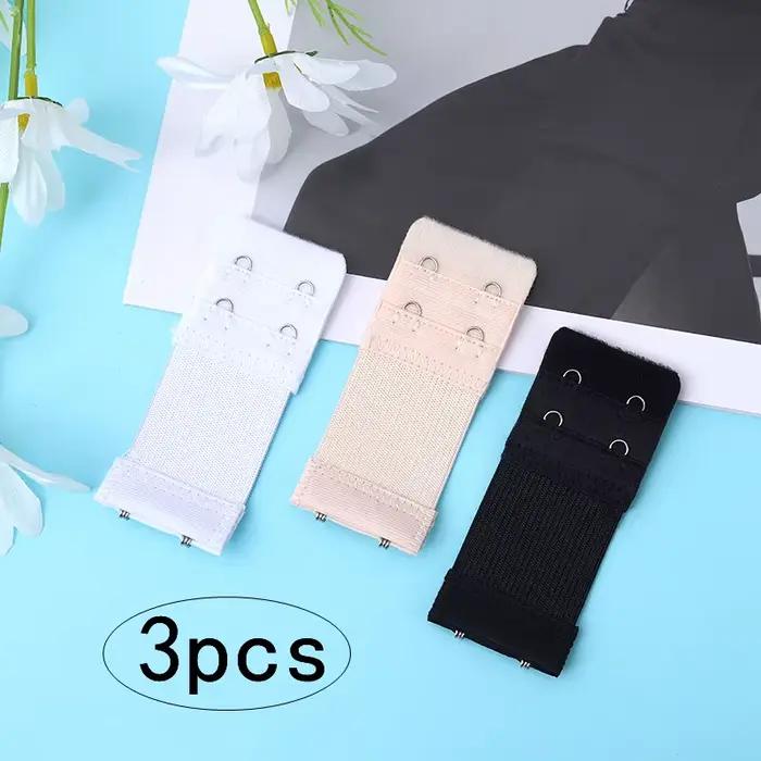 Nouveau 3 pièces 2 crochets Extension de soutien-gorge pour femmes élastique soutien-gorge Extension sangle crochet fermoir extenseur réglable ceinture boucle sous-vêtements