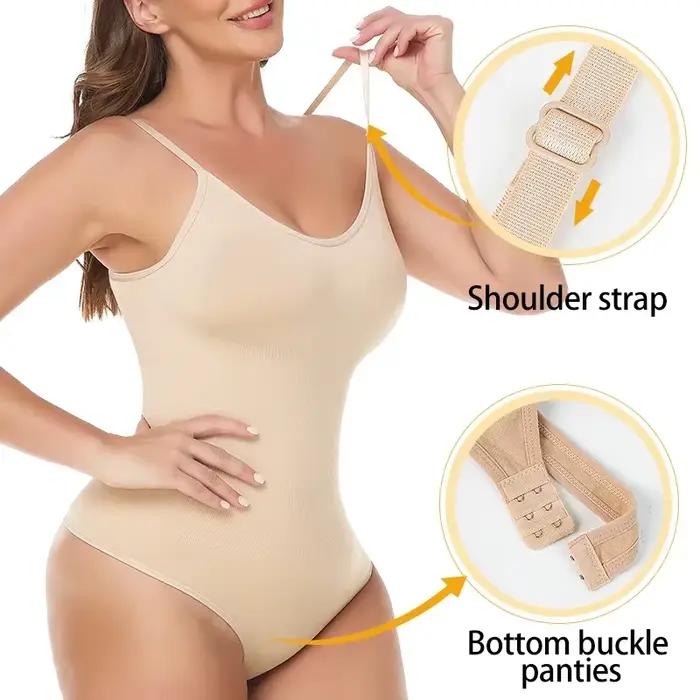 Body de forme ajustée en polyamide et élasthanne pour femmes grandes tailles, contrôle du ventre, confort tout au long de la journée, idéal pour toutes les saisons