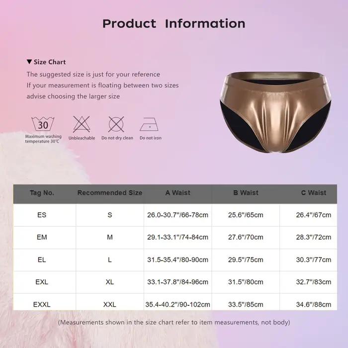 Lesklé latexové mini tanga s mokrým efektom pre ženy