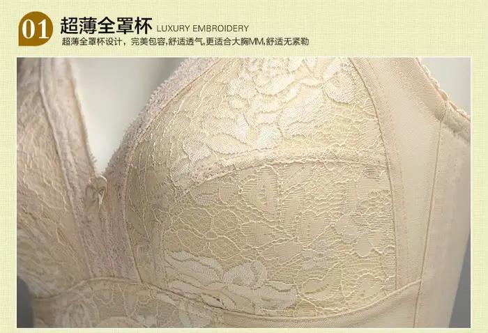 Soutien-gorge en dentelle de marque romantique française soutien-gorge confortable pour femmes soutien-gorge Push Up minimiseur 32 à 42 tasse B C D DD E F sous-vêtements BRAS C3402