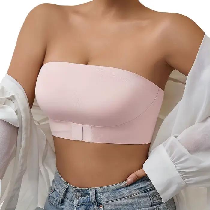 Bezramenná podprsenka bandeau pre ženy