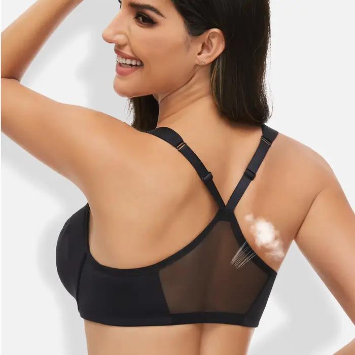 Nová priesvitná čipka sexy podprsenka pre ženy ultra tenká vpredu zapínaná veľká veľkosť