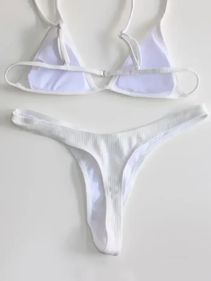BanRibTanga-Bikini brésilien pour femmes, maillot de bain sexy, culotte tanga, échancré, pour la natation, 2025