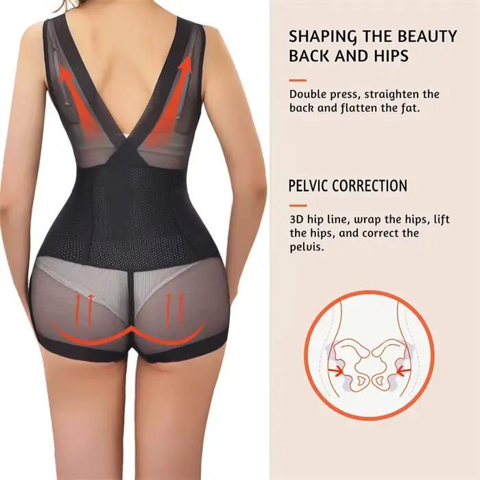 Flarixa – maillot de corps en maille Sexy pour femmes, soutien-gorge Push Up, débardeur, formateur de taille, ventre plat, Lingerie transparente