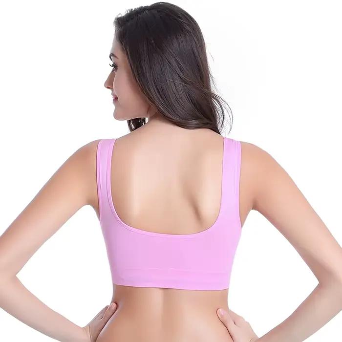 Soutien-gorge grande taille pour femmes, sans couture, avec coussinets jusqu'à 4XL 5XL, Bralette Push Up, gilet, sous-vêtements actifs sans fil, à la mode