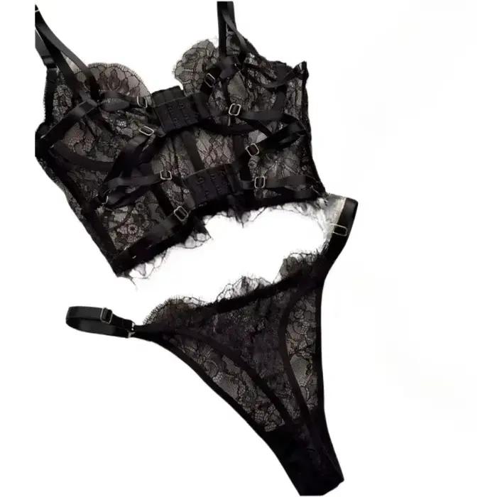 Čipkovaný bustier s kvetinovým vzorom