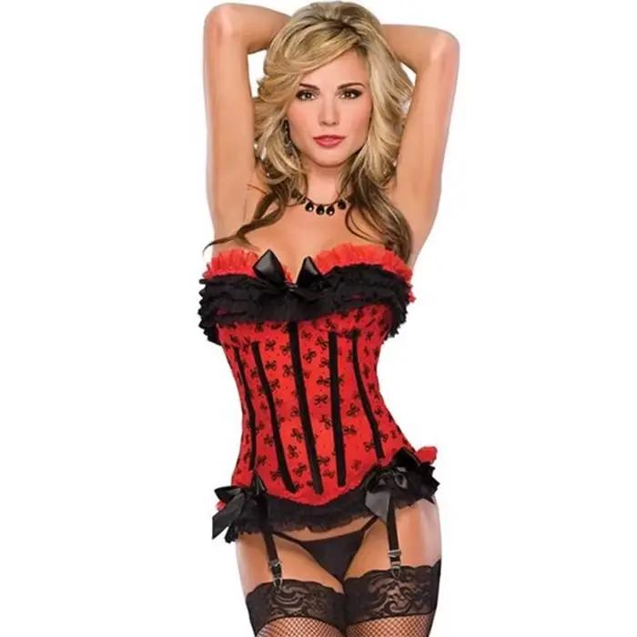 Corset sexy en dentelle avec fermeture éclair sur le côté pour femme, bustier floral, body shaper, vintage, pas cher