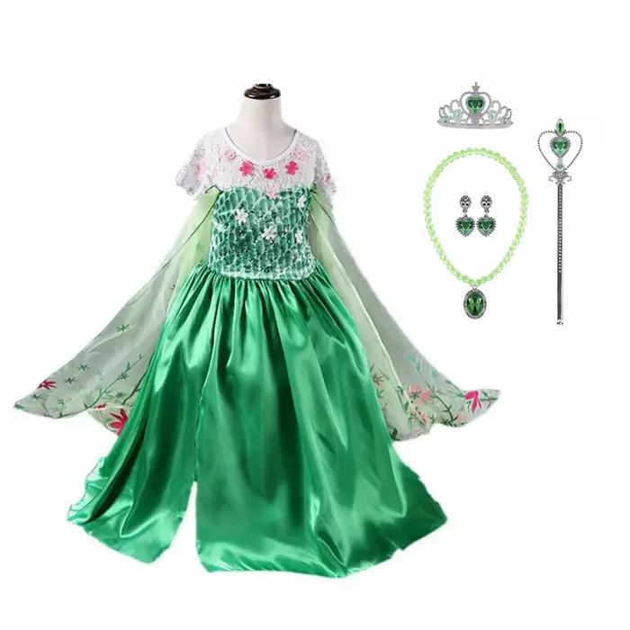Princeznovské šaty Elsa pre dievčatá