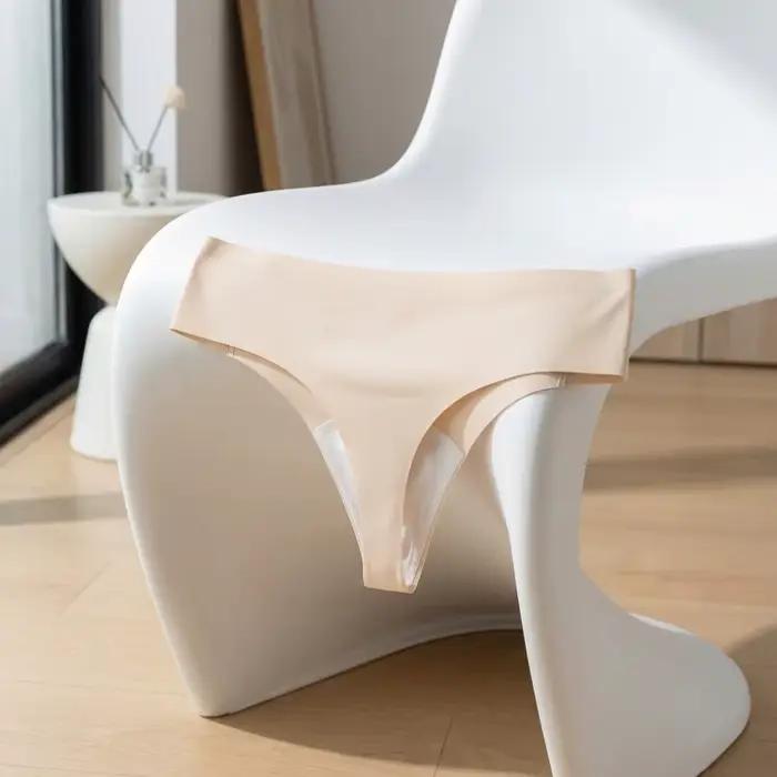 Culottes sans couture anti-transparence, string de sport et yoga, effet fessier galbant, taille mi-haute, sous-vêtements invisibles pour femme